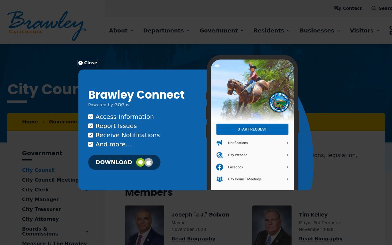 Brawley people search City Council roster