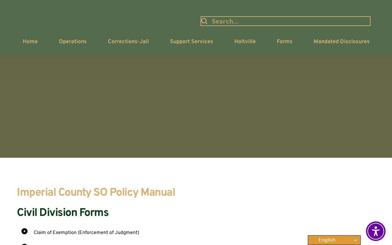Brawley public records Imperial County Sheriff records forms